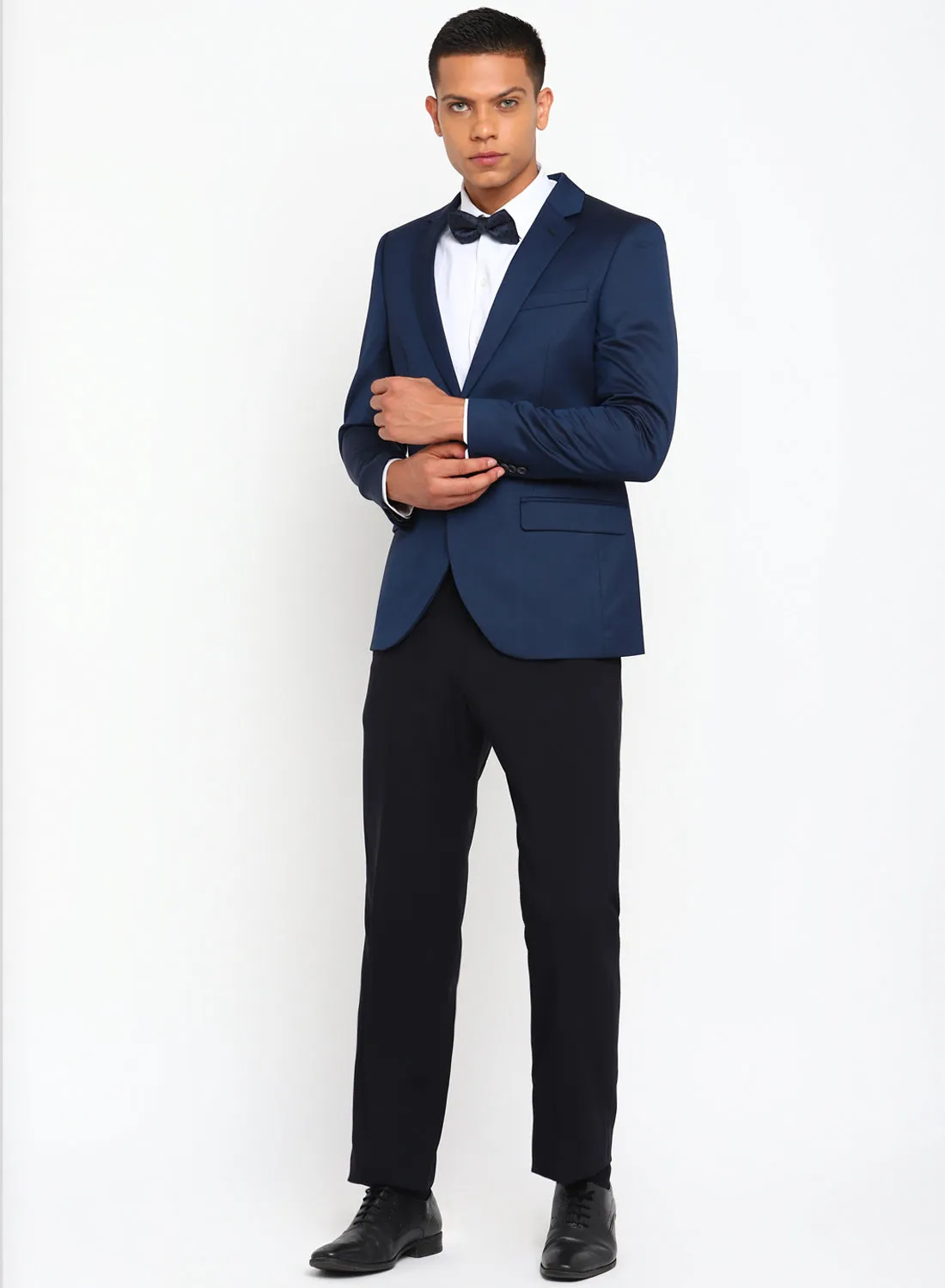 Blue Birds Eye Notch Color Formal Jacket