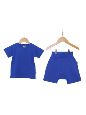 Blue T-Shirt and Shorts Co-Ord Set