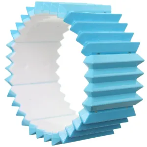 Blue Two Tone Pleated Ruffle Stretch Bracelet