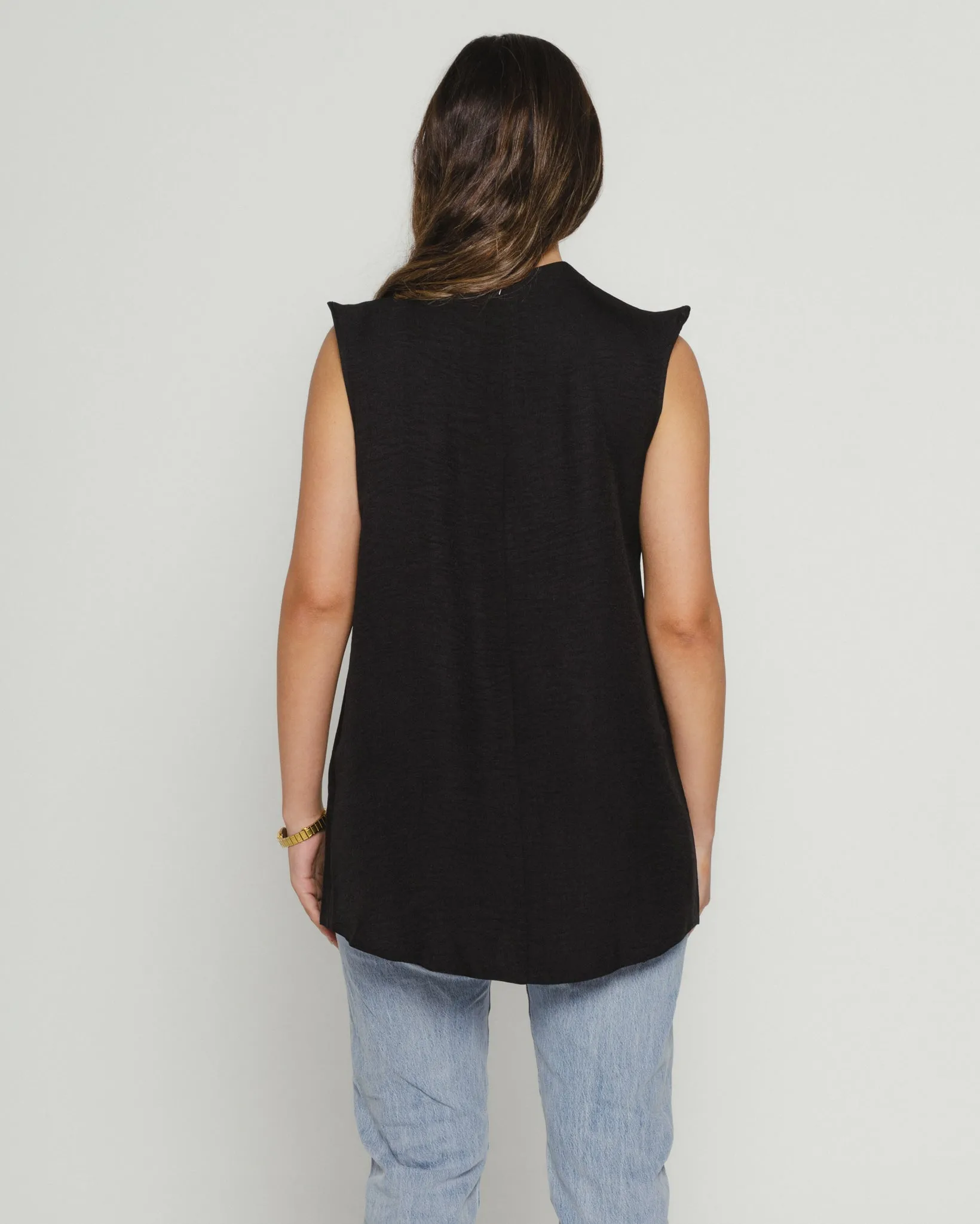 Boat neck Sleeveless Midi Top