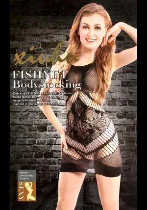 Body Stocking Fishnet Dress - Ladies Sexy Net Dresses - JY1762