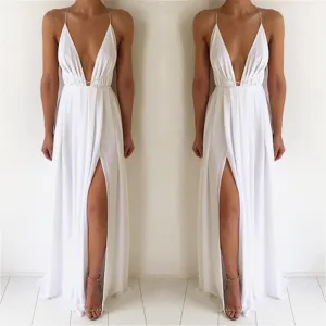 Boho Summer Party Bandage Slit Dress