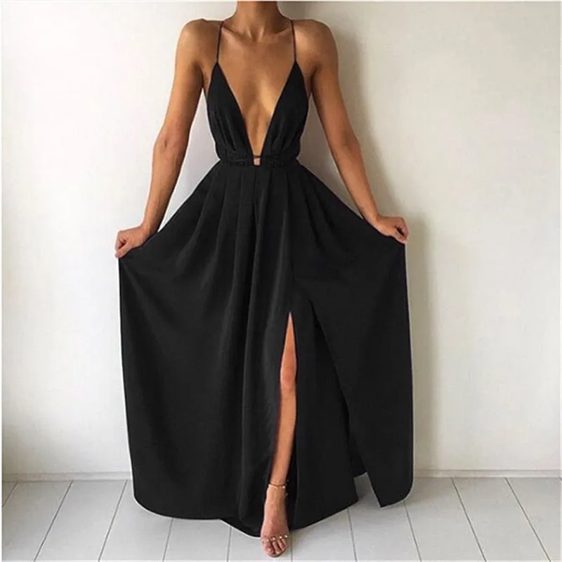 Boho Summer Party Bandage Slit Dress