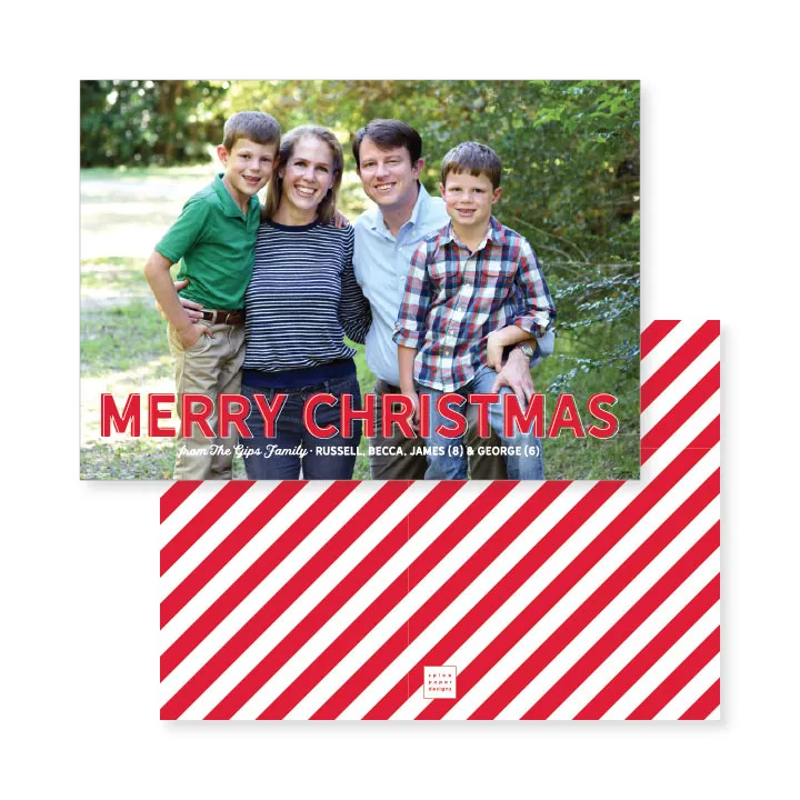 Bold Merry Christmas // holiday card