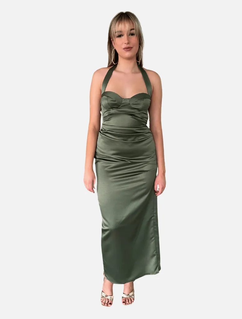 Boudoir Dress - Maple Satin