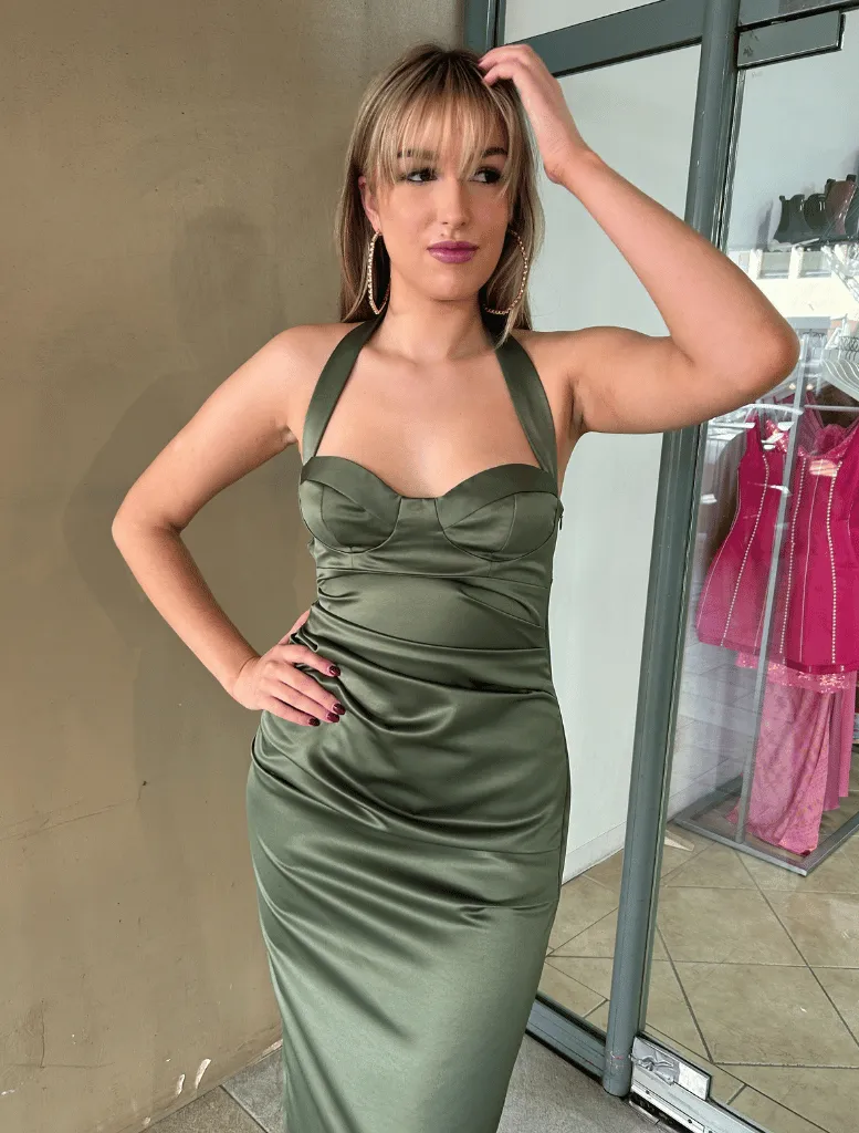 Boudoir Dress - Maple Satin