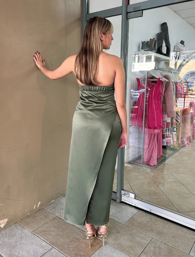 Boudoir Dress - Maple Satin