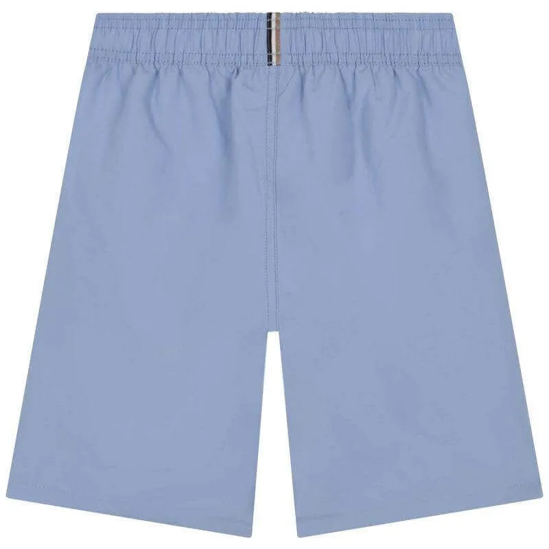 Boys Blue Logo Swim Shorts