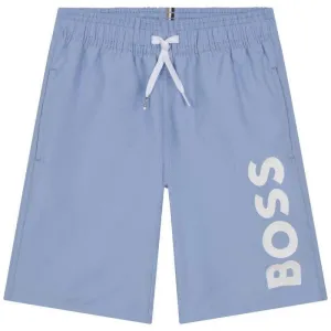 Boys Blue Logo Swim Shorts