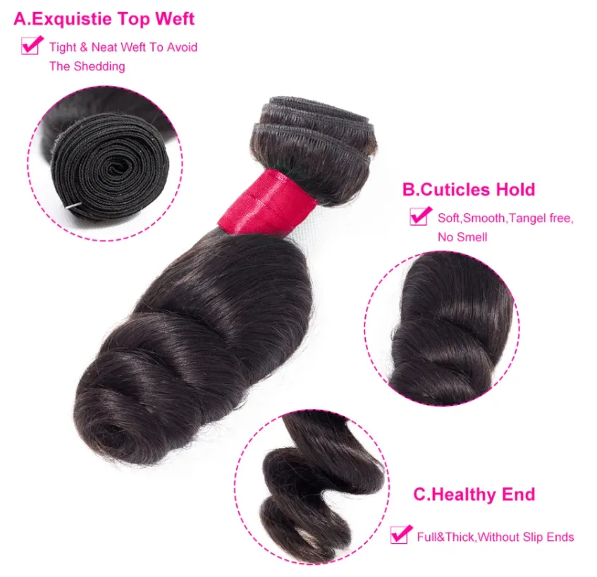 Brazilian Loose Wave Hair 10A Grade Remy 100% Human Hair 1 Bundle Deal MYLOCKME