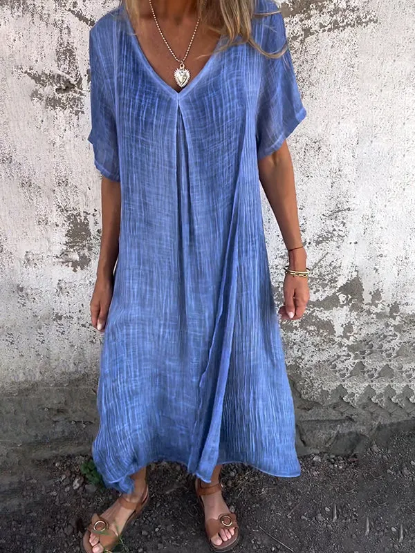 Bronte | Loose V-Neck Dress