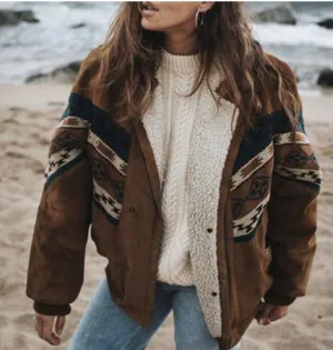 Brown Women's Cataverdia Boho Winter Coat
