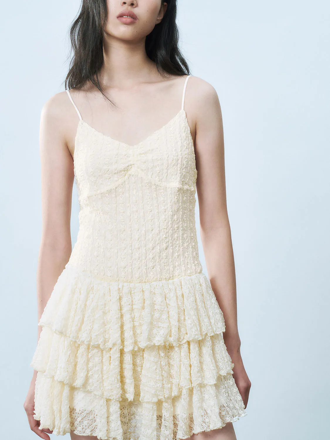 Cami Ruffle Hem Dresses