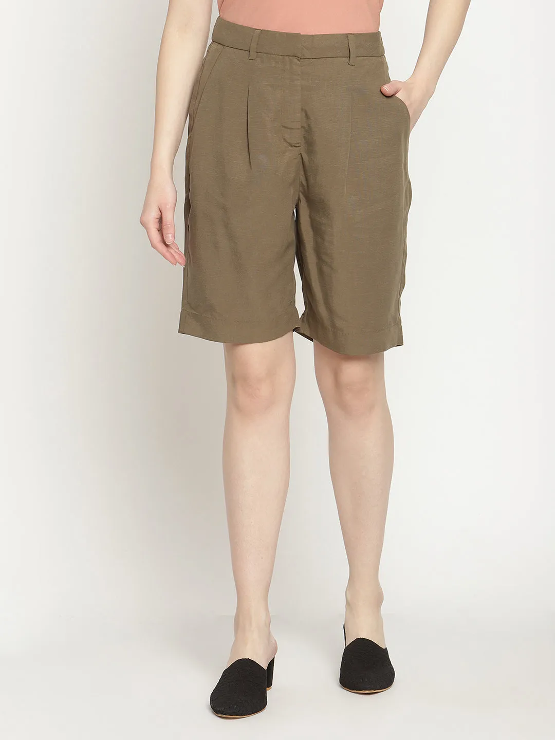 Camla Barcelona Olive Shorts