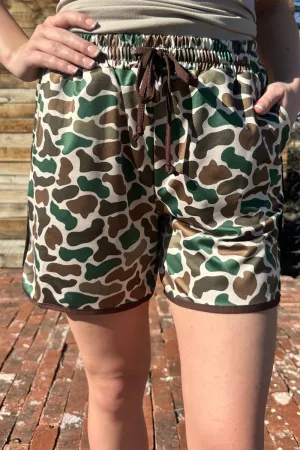 Camo shorts with pockets