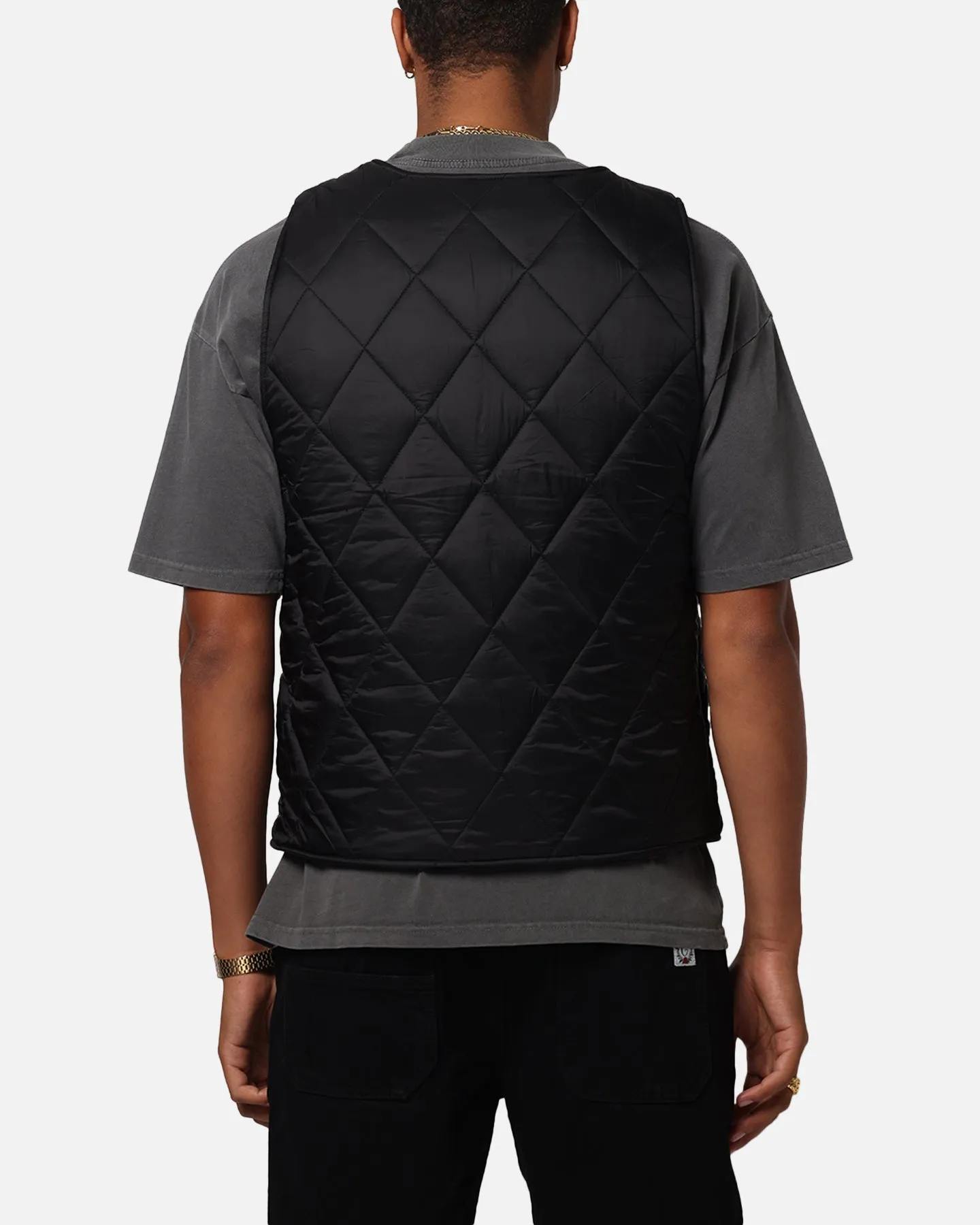 Carre Quilted Vest Black