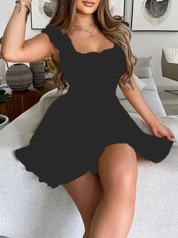 Casual Sleeveless Mini Sun Dress
