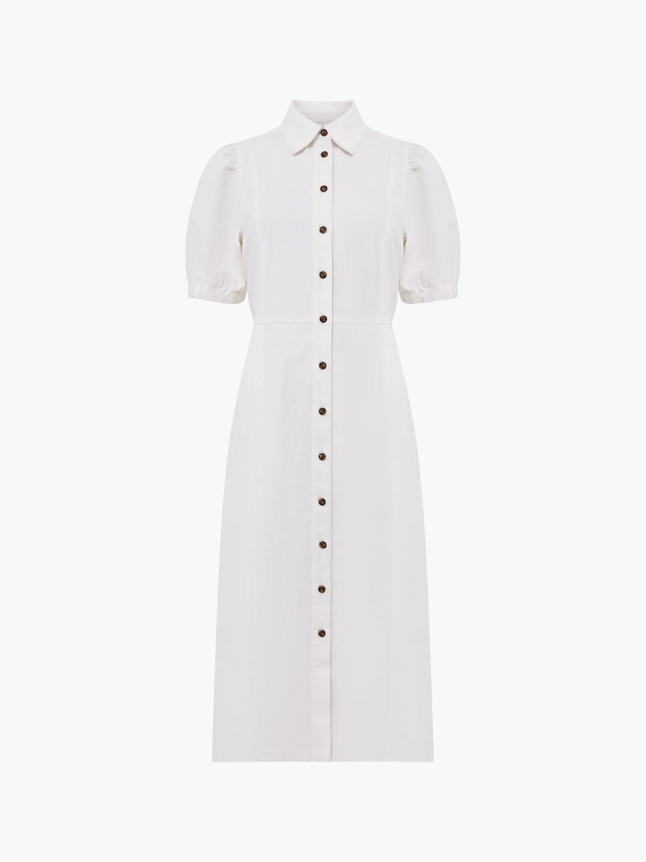 Chambray Button Through Shirt Dress