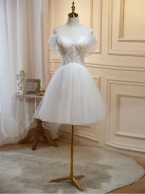 Champagne Mini/Short Prom Dresses, Champagne Homecoming Dresses