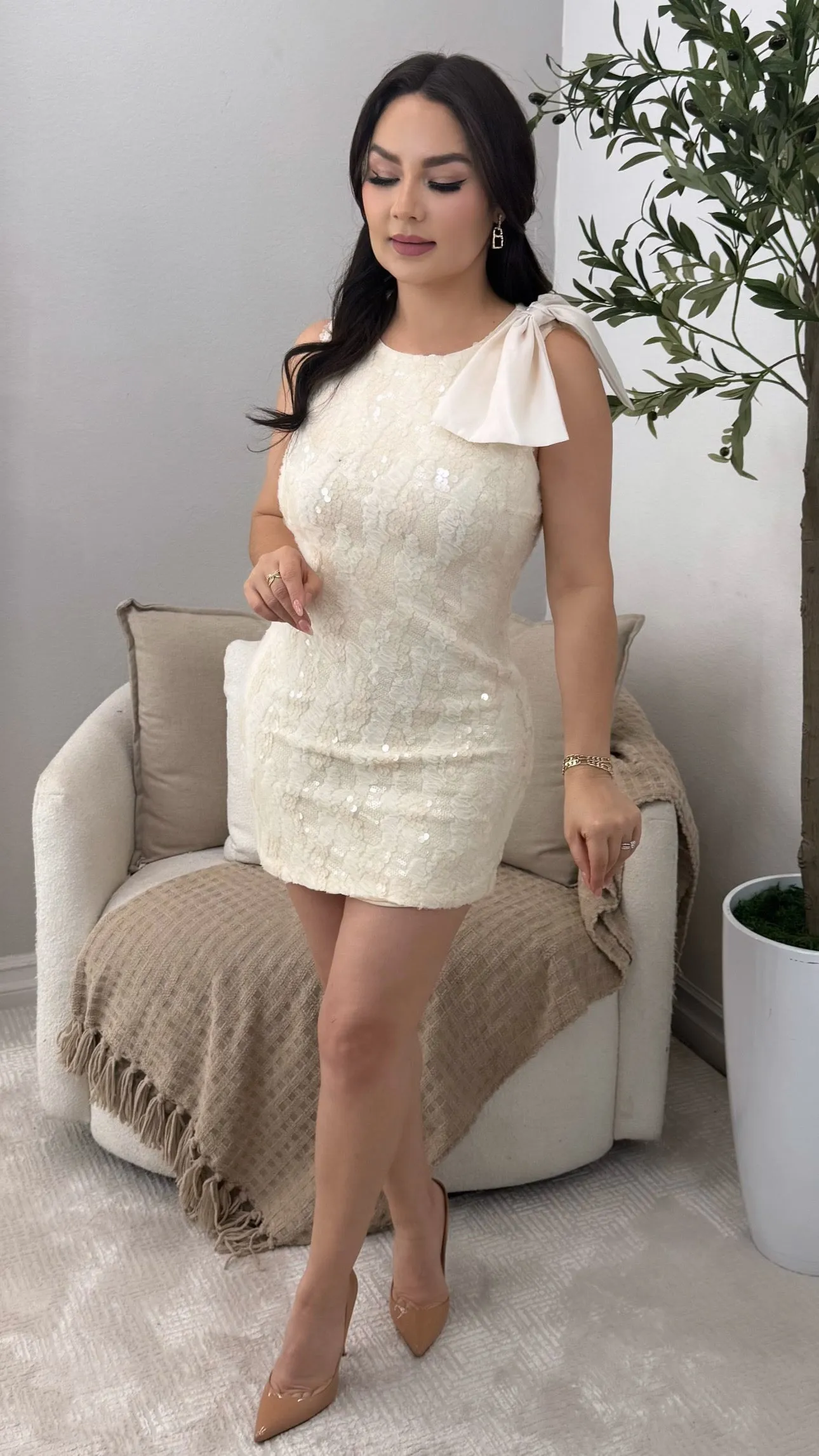 CHERISH CREAM DRESS