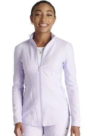 Cherokee Form Zip Front Mesh Scrub Jacket