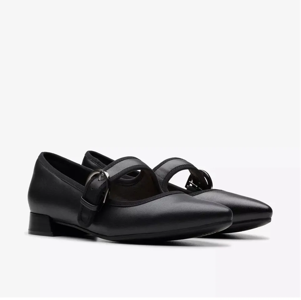 Clarks Women's Natalyn May Black Leather 26180016