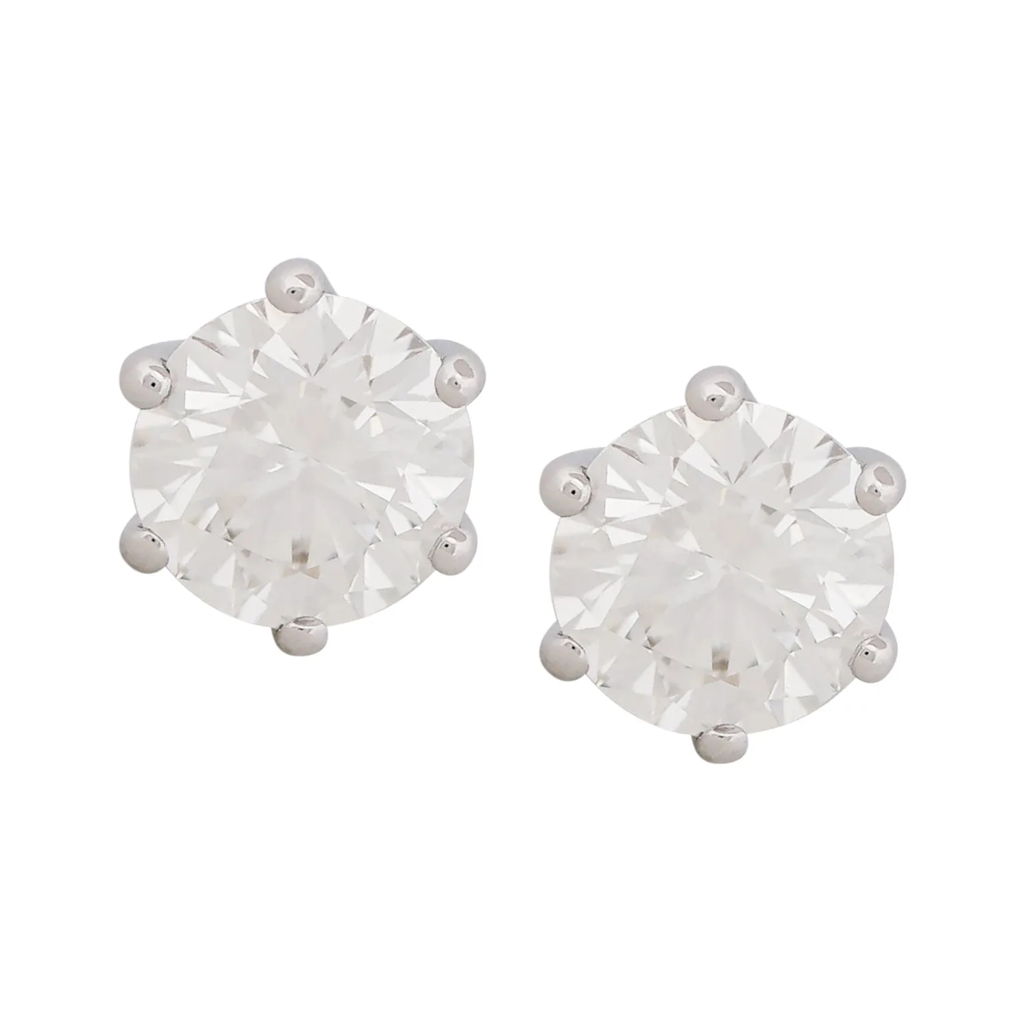 Classic Diamond Stud Earrings