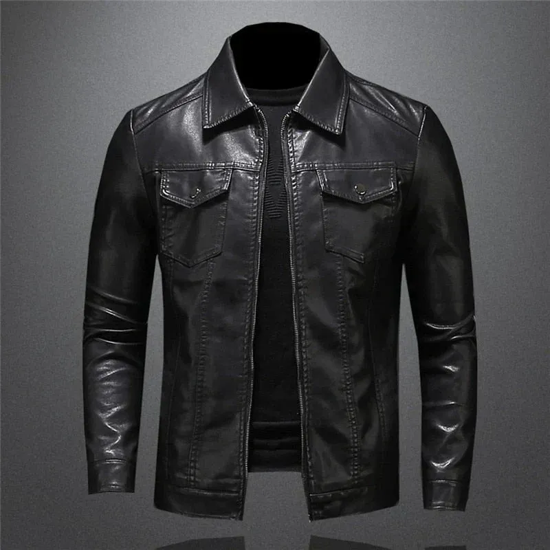 Classic Leather Jacket by Pankraz