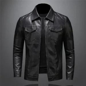 Classic Leather Jacket by Pankraz