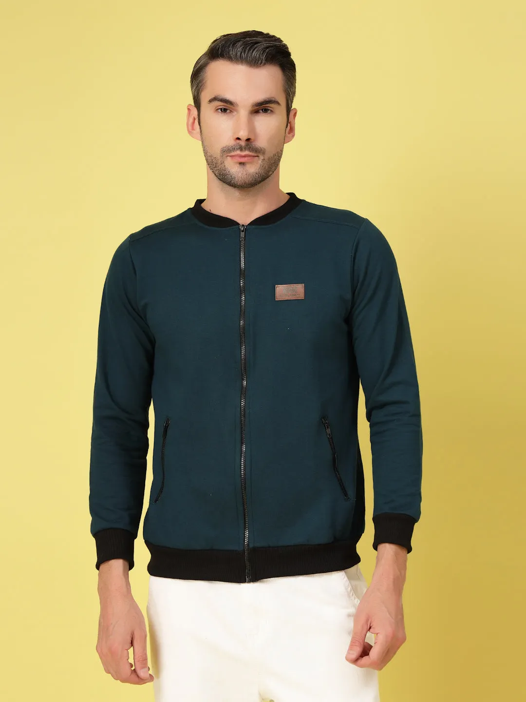 Classic Mandarin Bomber Jacket