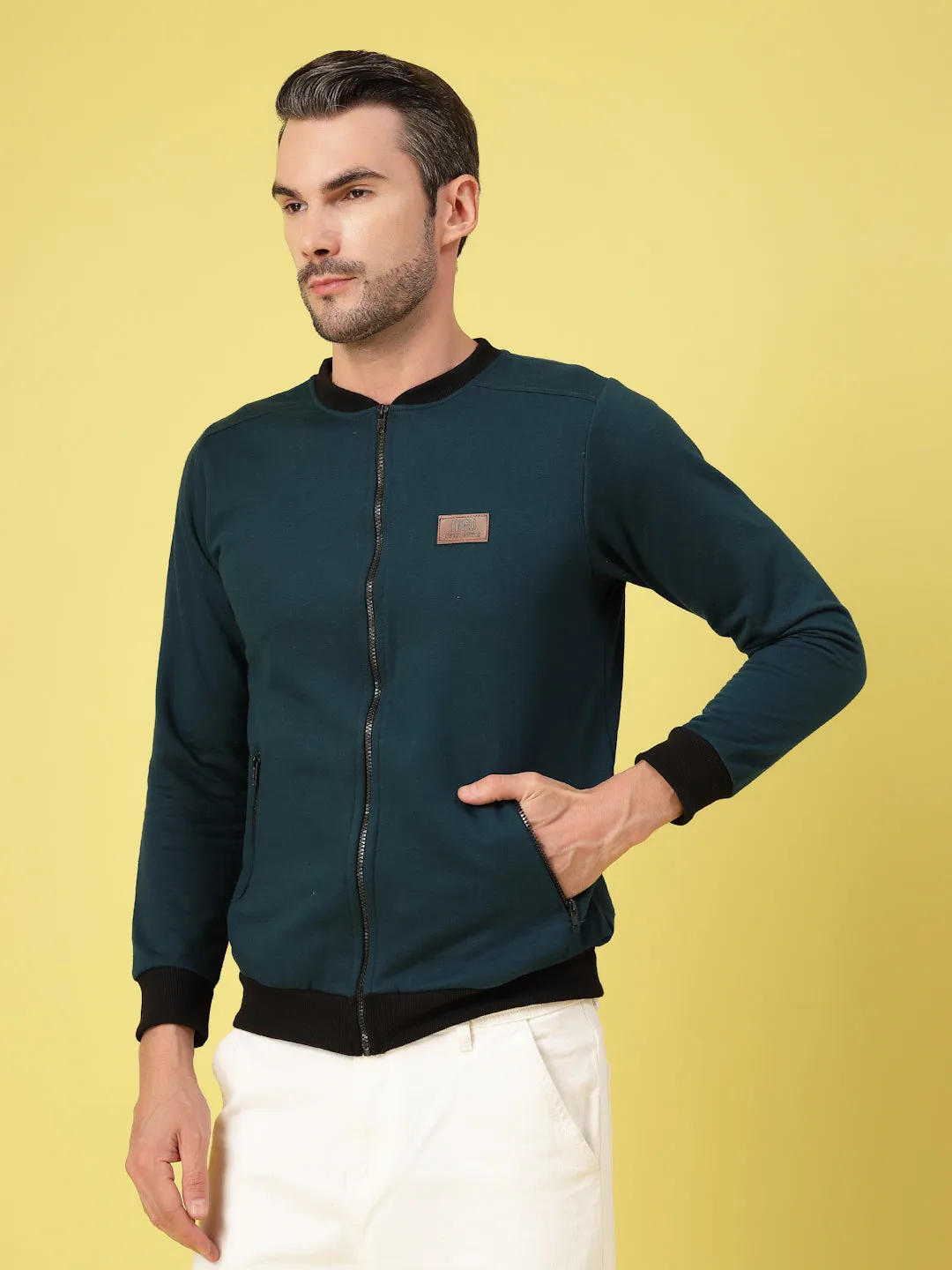 Classic Mandarin Bomber Jacket