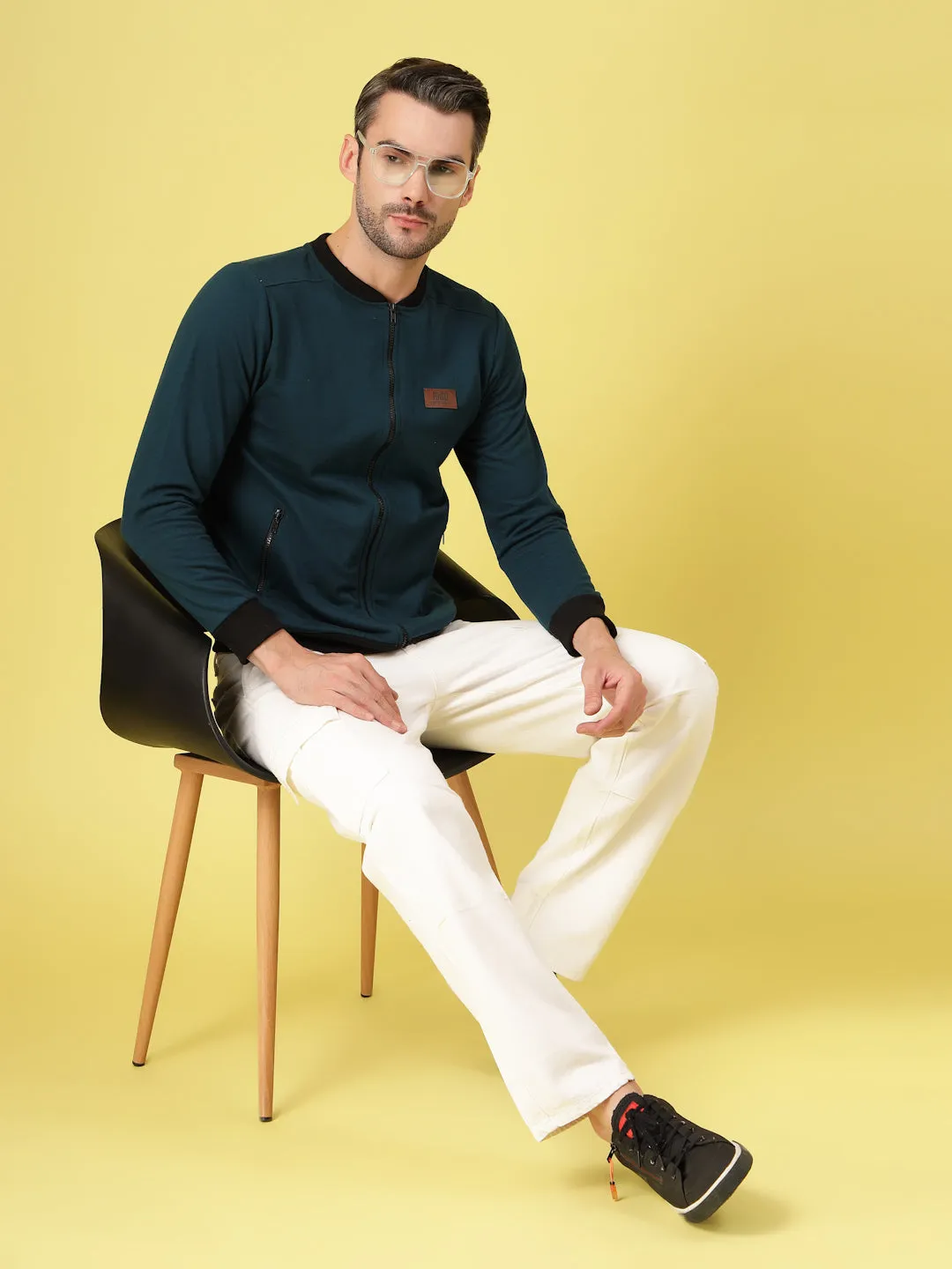 Classic Mandarin Bomber Jacket