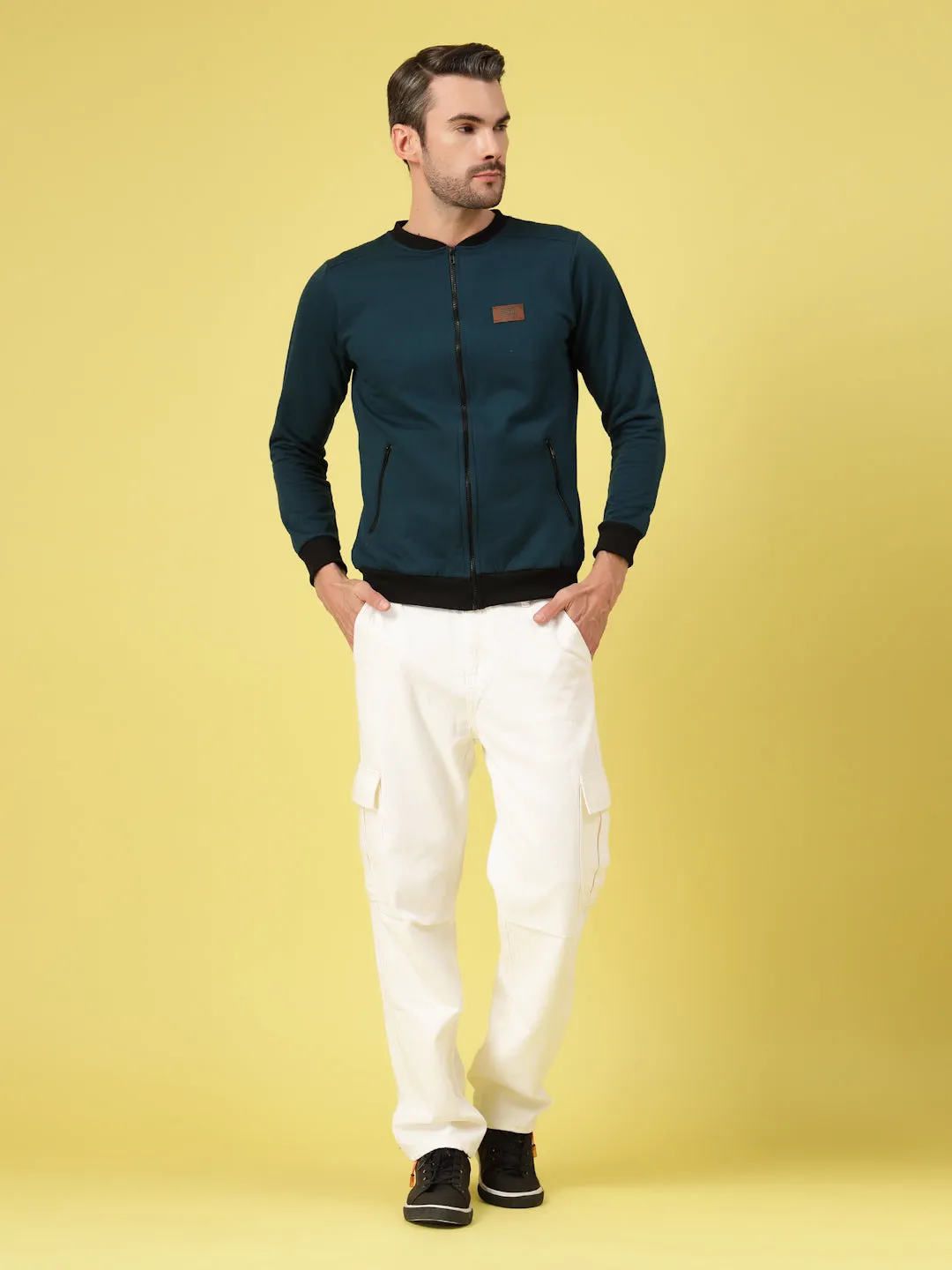Classic Mandarin Bomber Jacket