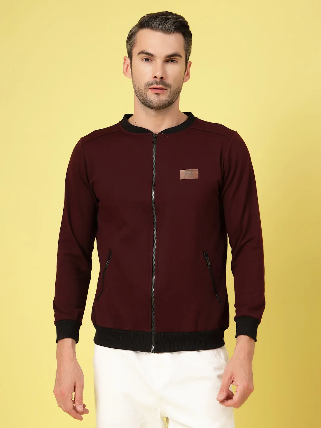 Classic Mandarin Bomber Jacket