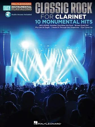 Classic Rock - 10 Monumental Hits (Easy Instrumental Play-Along Book with Online Audio Tracks)