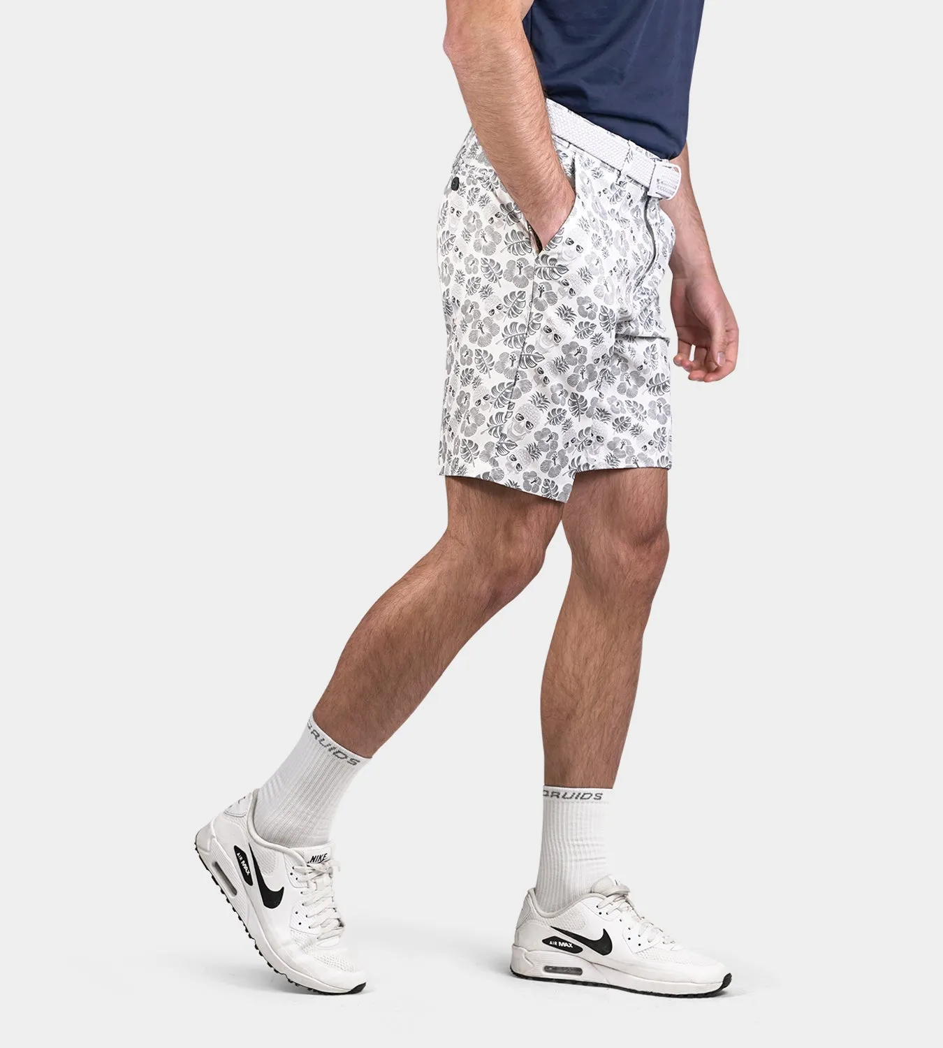 CLIMA PINEAPPLE SKULLZ SHORTS - WHITE