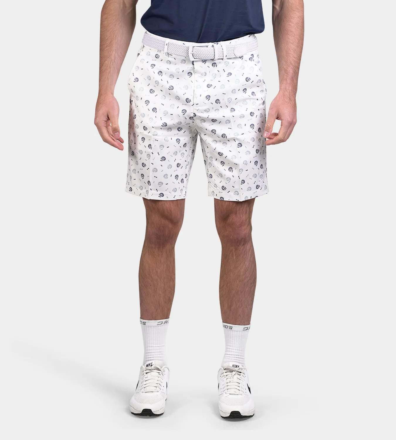 CLIMA SKULLZ SHORTS - WHITE