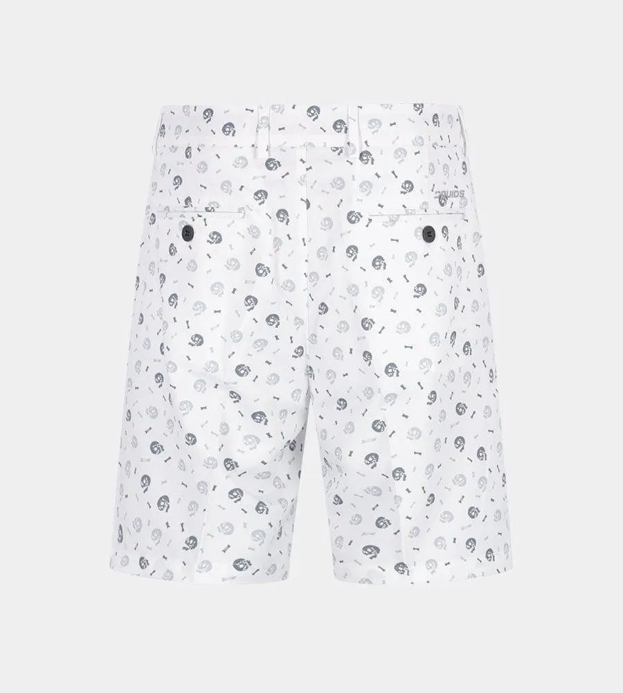 CLIMA SKULLZ SHORTS - WHITE
