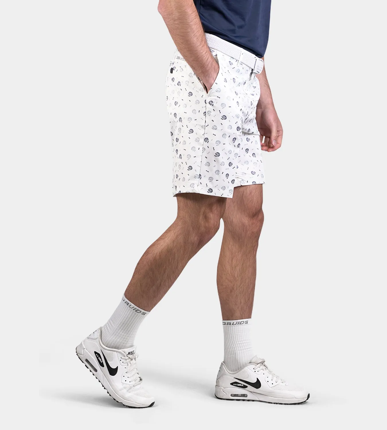 CLIMA SKULLZ SHORTS - WHITE