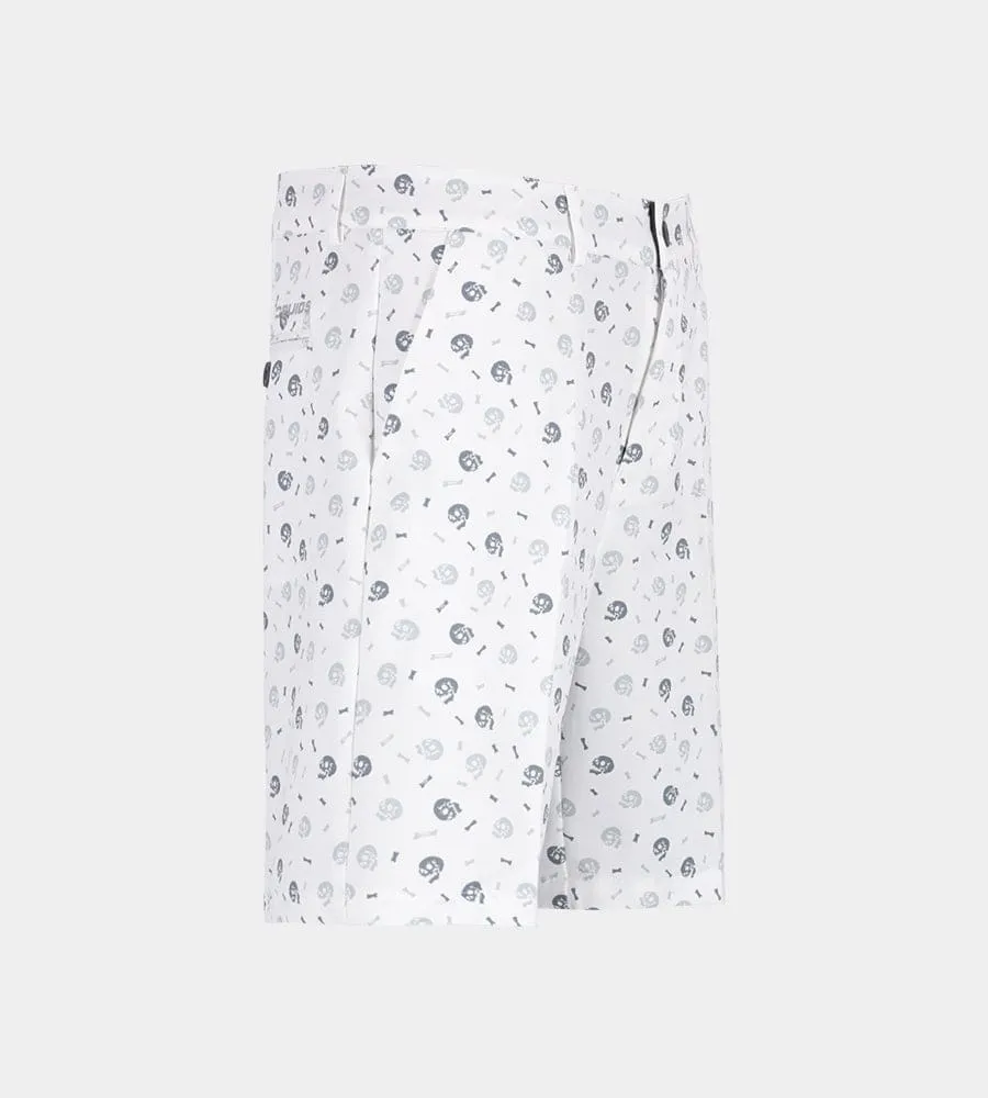 CLIMA SKULLZ SHORTS - WHITE