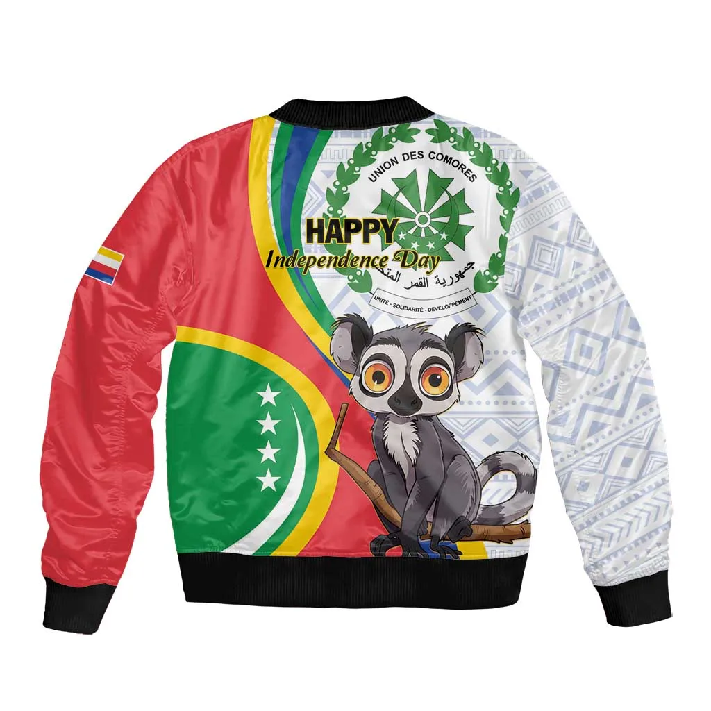 Comoros Bomber Jacket 1975 Komori Mongoose Lemur African Pattern LT01