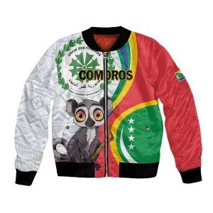 Comoros Bomber Jacket 1975 Komori Mongoose Lemur African Pattern LT01