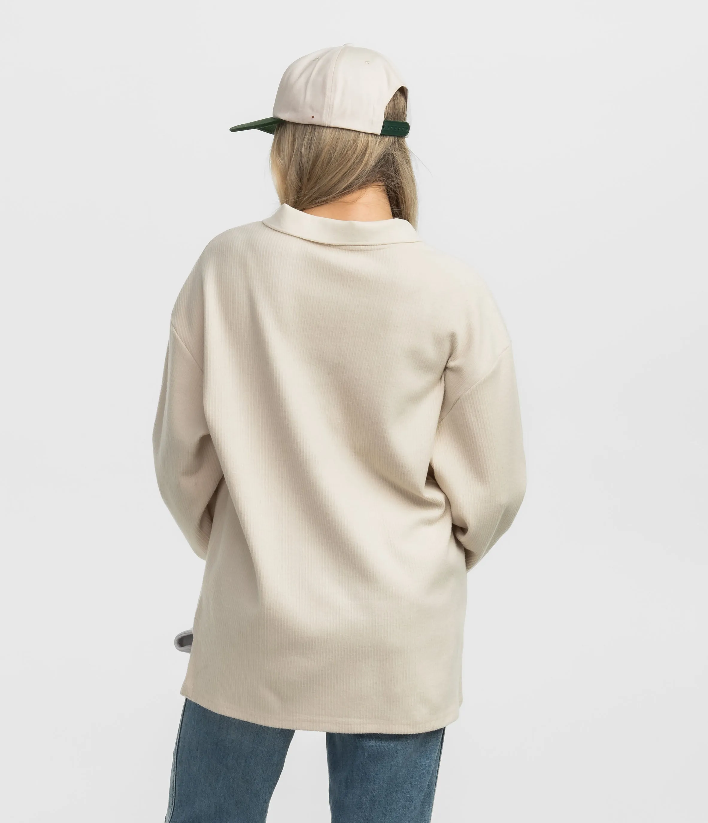 Corded Polo Pullover