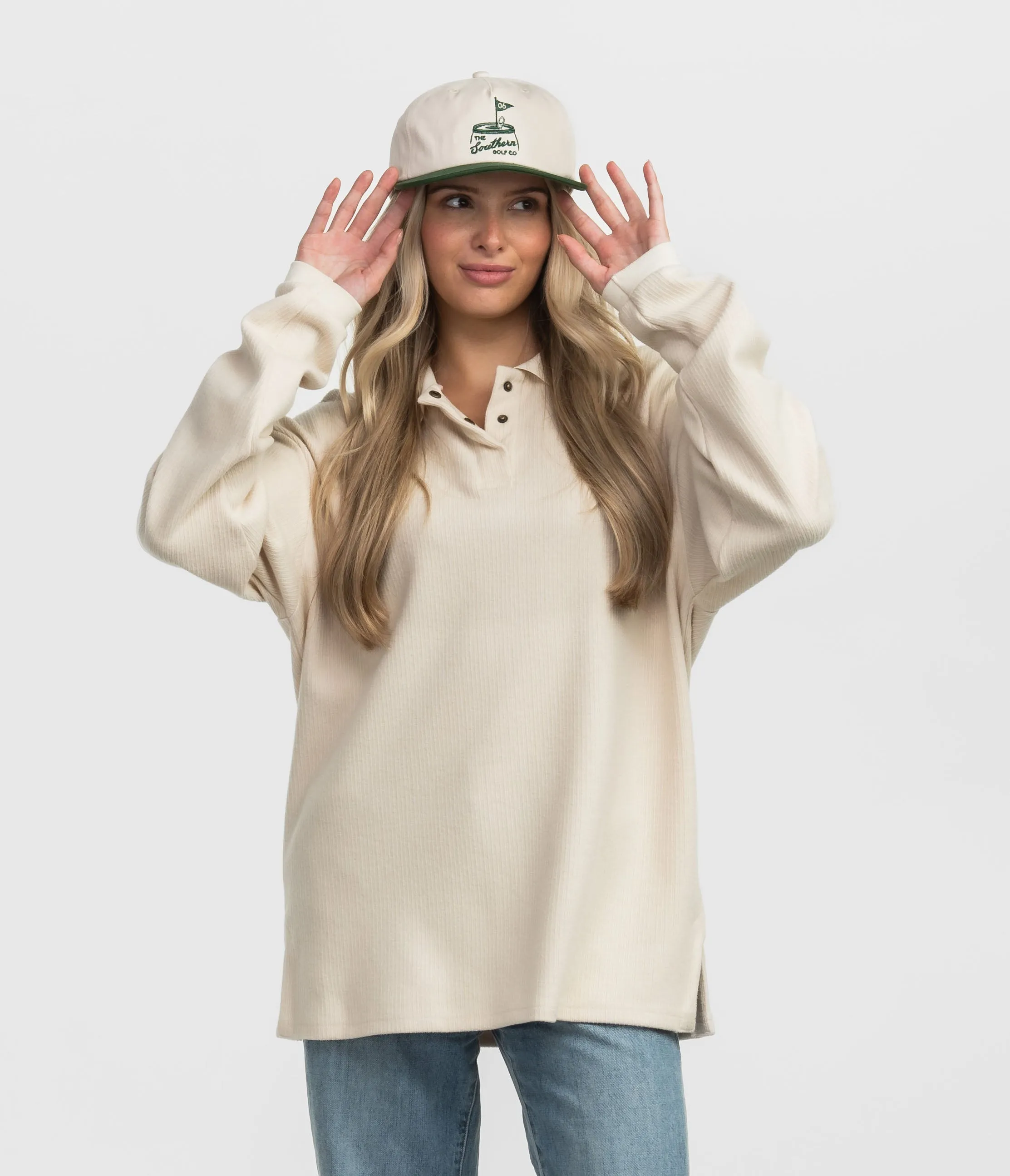 Corded Polo Pullover