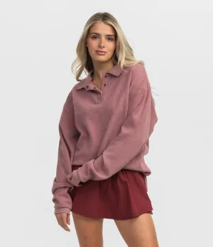 Corded Polo Pullover