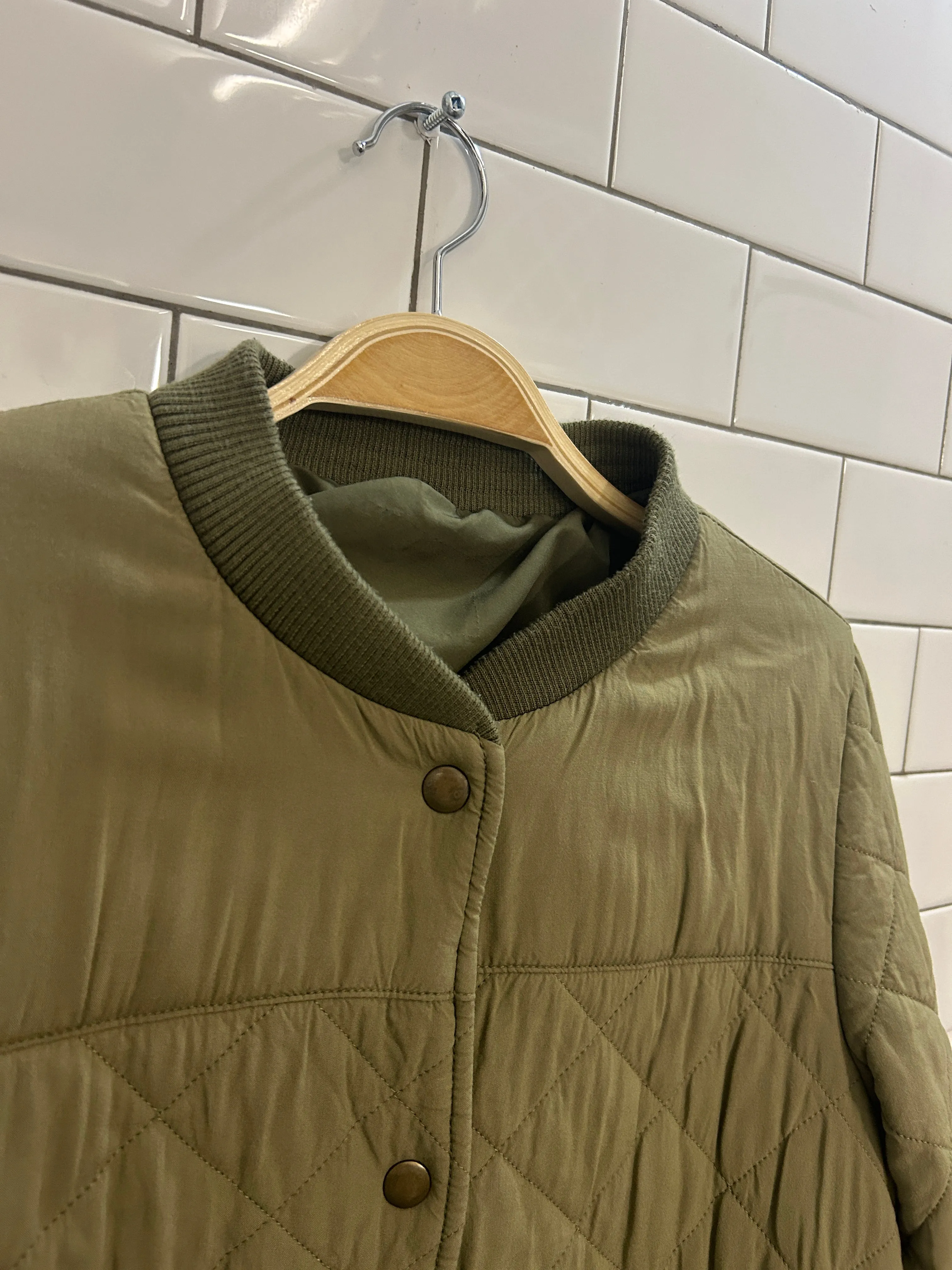 cozy layered quilted liner coat