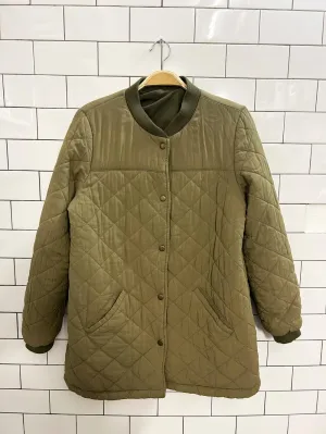 cozy layered quilted liner coat