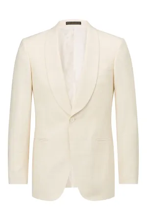 Cream Shawl Collar Dinner Jacket