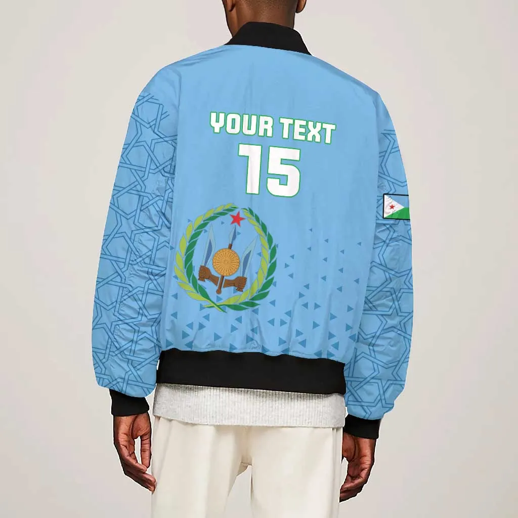 Custom Djibouti Football Bomber Jacket Go Champions LT15