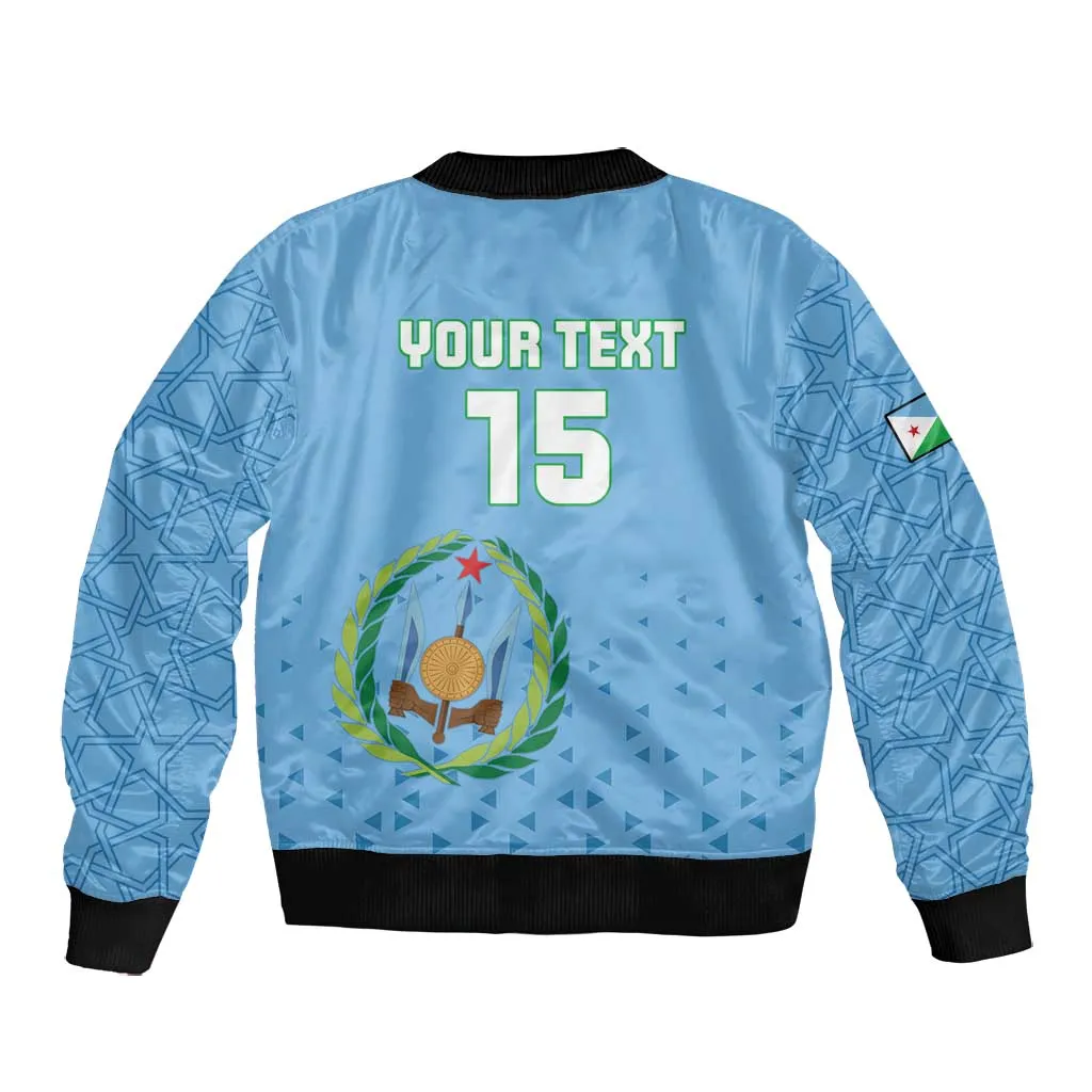 Custom Djibouti Football Bomber Jacket Go Champions LT15